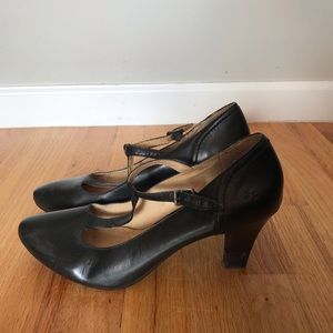 Frye T-Strap Mary Jane Heels